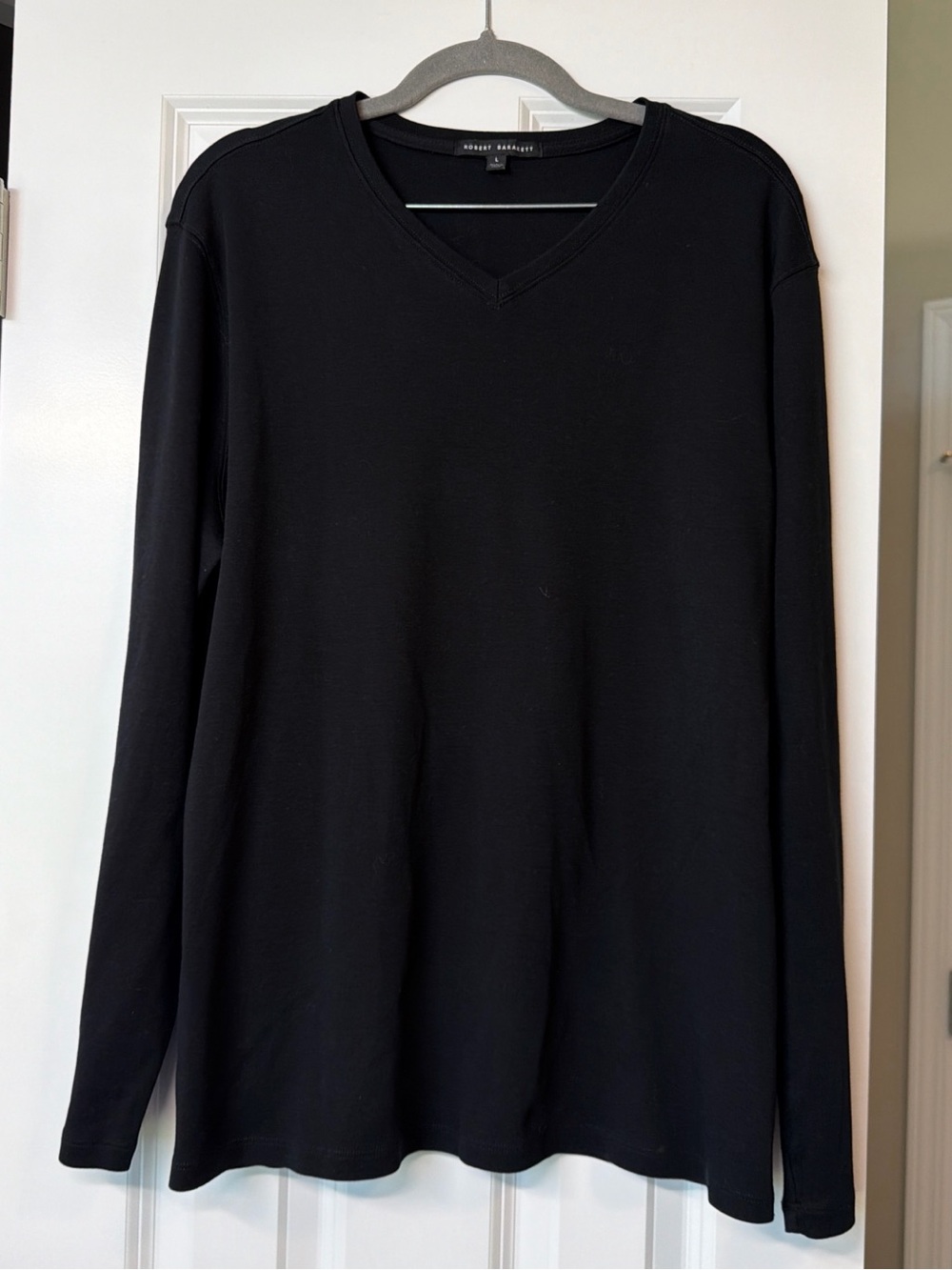 Robert Barakett Black V-Neck Long Sleeve